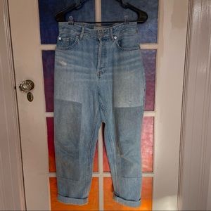 Everlane The Curvy 90’s Cheeky Jean 28 Ankle - Patched Blue